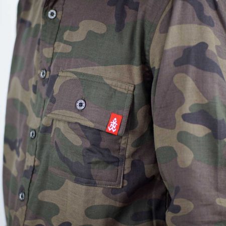 Shirt Long Sleeved Army 2 Layer